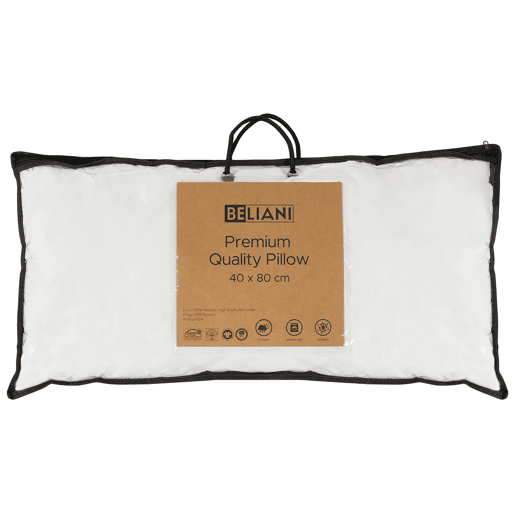 Conjunto de 2 almofadas ERRIGAL Alta Microfibra 40 x 80 cm Branco Conjunto de 2 almofadas ERRIGAL Alta Microfibra 40 x 80 cm Branco
