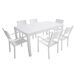 Conjunto de muebles de jardín extensible VENEZIA de 10 asientos Conjunto de muebles de jardín extensible VENEZIA de 10 asientos Blanco