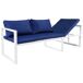 Conjunto de muebles de jardín modulares IBIZA de 7 plazas Conjunto de muebles de jardín modulares IBIZA de 7 plazas Azul