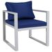 Conjunto de muebles de jardín modulares IBIZA de 7 plazas Conjunto de muebles de jardín modulares IBIZA de 7 plazas Azul