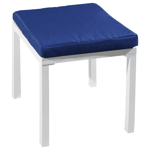 IBIZA mobiliário modular de jardim em tecido azul para 7 pessoas - alumínio branco