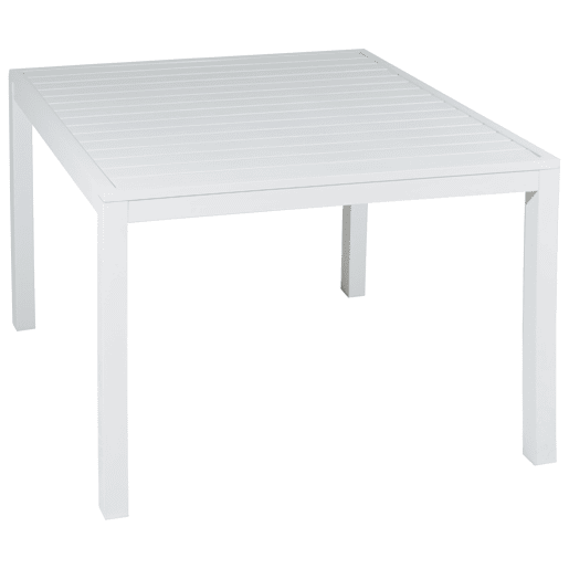 IBIZA mobiliário modular de jardim em tecido azul para 7 pessoas - alumínio branco