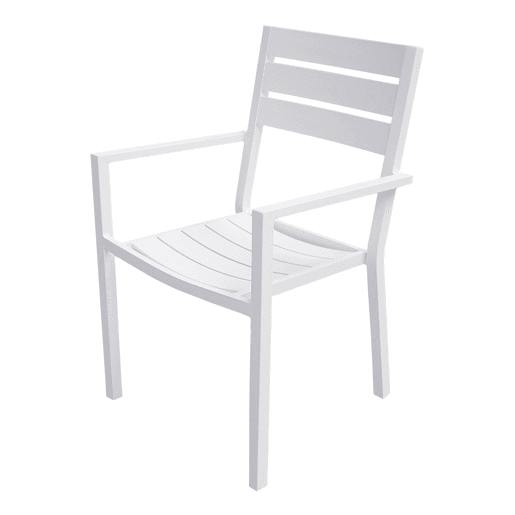 Conjunto de jardín extensible VENEZIA 132-264 de 10 plazas - aluminio blanco