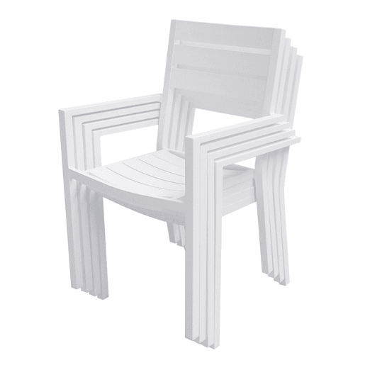 Conjunto de jardín extensible VENEZIA 132-264 de 10 plazas - aluminio blanco