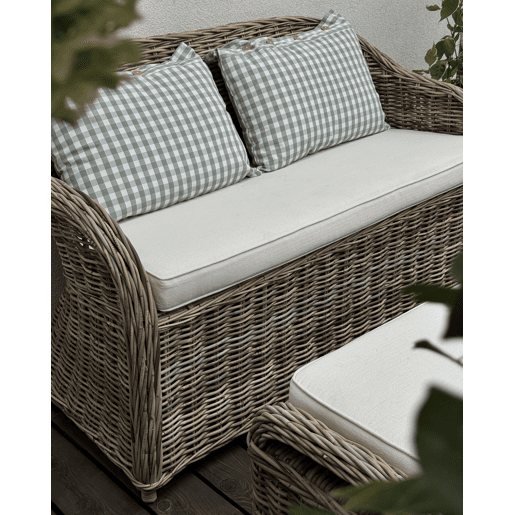 Conjunto de 2 almofadas decorativas TALYA 40 x 60 cm Verde menta Quadriculado