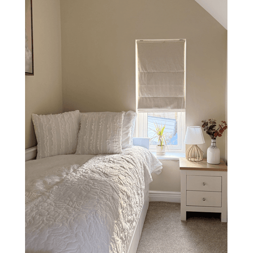 Conjunto de 2 almofadas decorativas MAKNEH Algodão 45 x 45 cm Branco Sólido