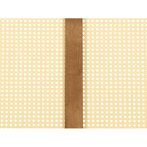Cama Rattan VARZY 140 x 200 cm Castanho