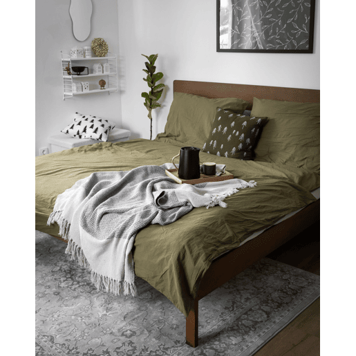 Cama Madeira BOISSET 180 x 200 cm Castanho escuro