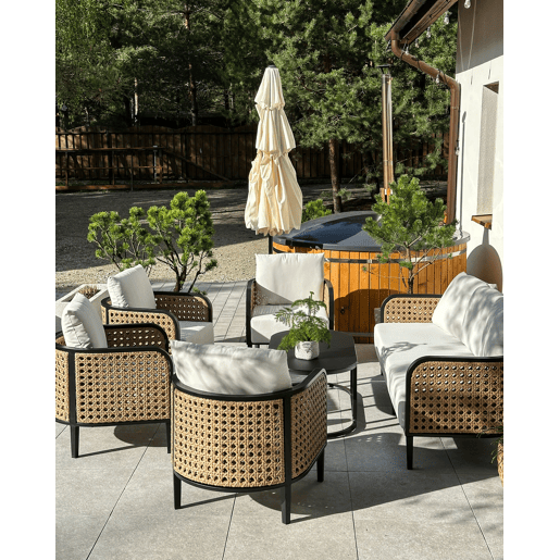 Poltrona de jardim MONTEFALCO Metal Branco