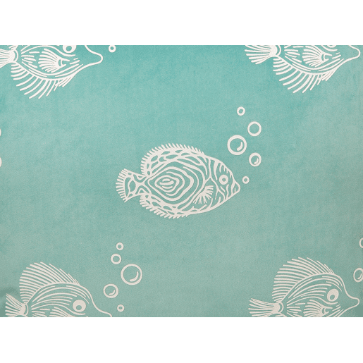 Conjunto de 2 almofadas decorativas SOLIDAGO Veludo 45 x 45 cm Verde