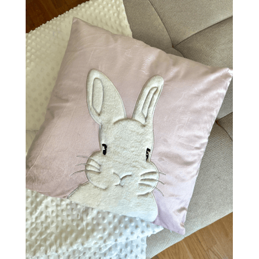 Conjunto de 2 almofadas decorativas IBERIS Veludo 45 x 45 cm Rosa