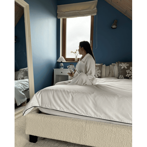 Beliani Cama sem cabeceira Bouclé ROANNE