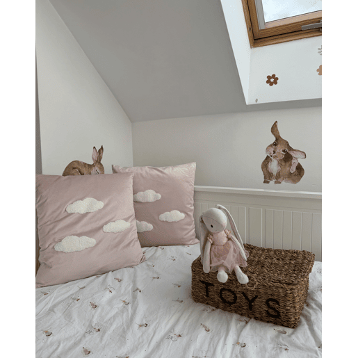 Conjunto de 2 almofadas decorativas IPOMEA Veludo 45 x 45 cm Rosa
