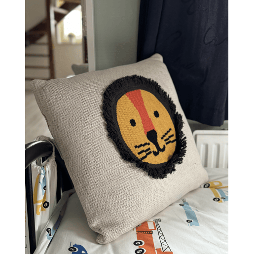 Conjunto de 2 almofadas decorativas SARANGAR Algodão 45 x 45 cm Creme