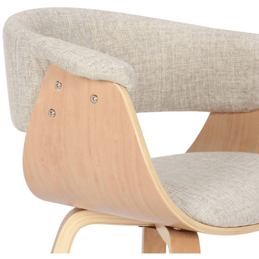 Silla Bruce tela Crema 55X60X75 cm