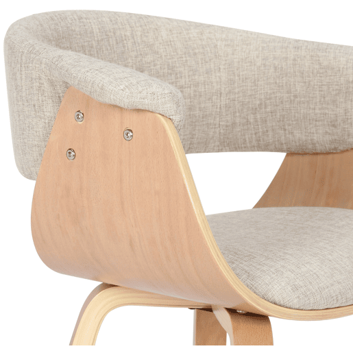 Silla Bruce tela Crema 55X60X75 cm