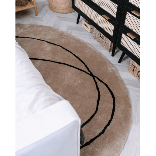 Tapete DIGRI Creme ΓΈ 200 cm Viscose Tapete DIGRI Creme ΓΈ 200 cm Viscose