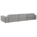 Beliani Sofá modular Poliéster HELLNAR Beliani Sofá modular Poliéster HELLNAR Gris