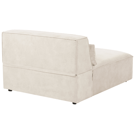 Sofá de canto modular HELLNAR Veludo Creme claro 3 lugares à direita