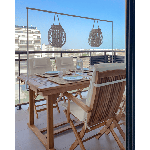 Conjunto de 2 almofadas de encostoassento MAUI 40 x 54 cm Branco creme