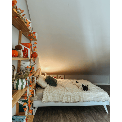 Cama sem cabeceira BERRIC 180 x 200 cm Branco