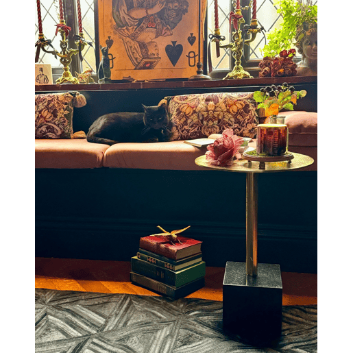 Mesa de apoio COLIBRI Metal Dourado