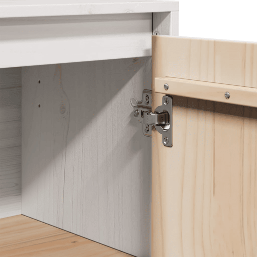 vidaXL Aparadores 2 pcs 31,5x34x75 cm madeira de pinho maciça branco vidaXL Aparadores 2 pcs 31,5x34x75 cm madeira de pinho maciça branco