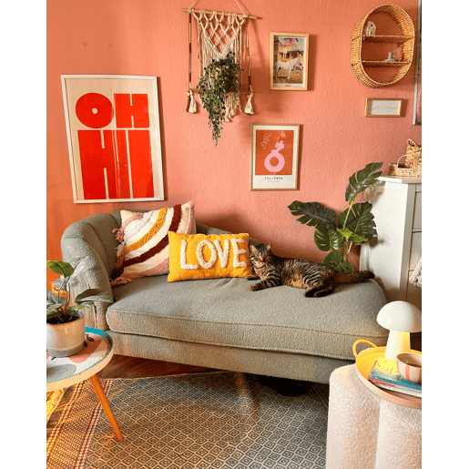 Beliani Almofada decorativa LOVE