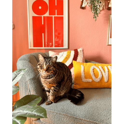 Beliani Almofada decorativa LOVE