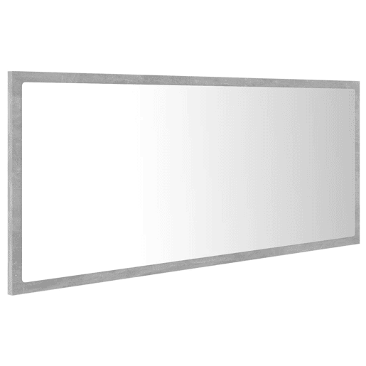 vidaXL Espelho casa de banho cLED 100x8,5x37cm acrÃlico cinza cimento vidaXL Espelho casa de banho cLED 100x8,5x37cm acrÃlico cinza cimento