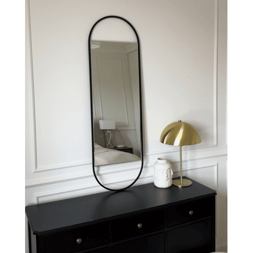 Espelho VALLERY 40 cm 120 cm Metal Preto