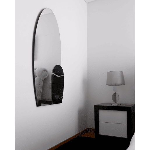 Espelho VIERZON 58 cm 120 cm Preto Espelho VIERZON 58 cm 120 cm Preto