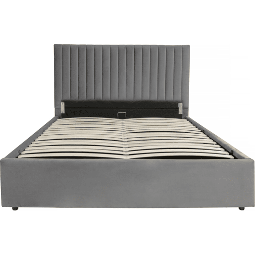 Cama com caixa Mia - 140 x 190 cm - Cinza