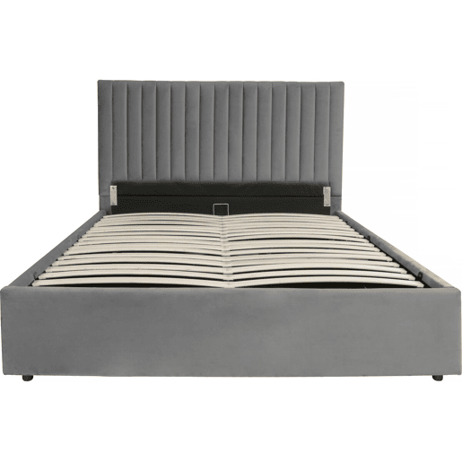 Cama com caixa Mia - 160 x 200 cm - Cinza
