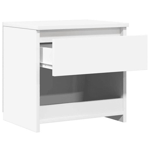vidaXL Mesa de cabeceira 40x30x39 cm contraplacado branco brilhante vidaXL Mesa de cabeceira 40x30x39 cm contraplacado branco brilhante