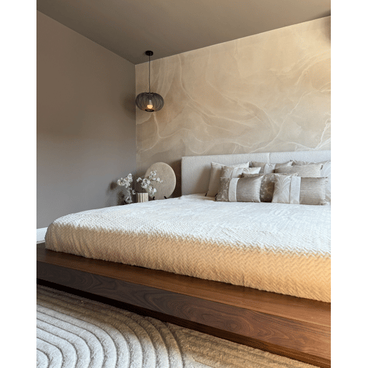 Colcha SURMI Imitação de pele 200 x 220 cm Branco creme