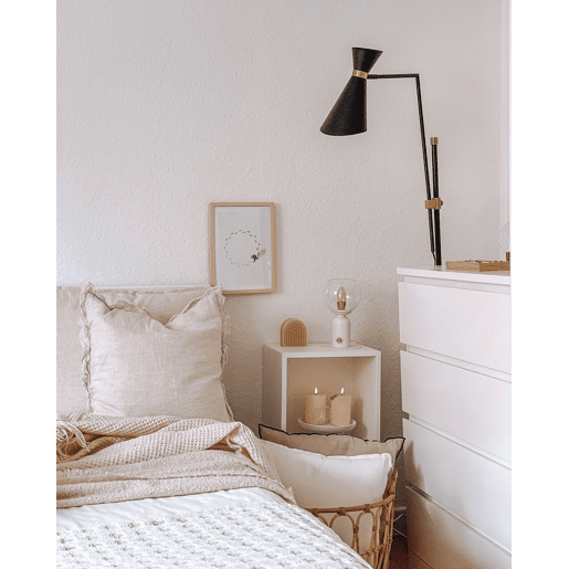 Colcha BERE Algodão 150 x 200 cm Branco creme
