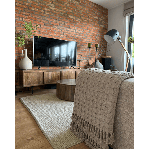 Colcha BERE Algodão 200 x 220 cm Taupe Colcha BERE Algodão 200 x 220 cm Taupe
