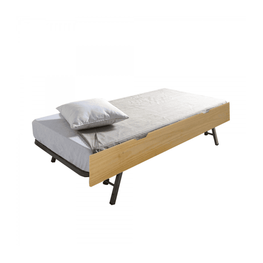 Cama casinha com grade + madeira de pinho 90x190cm