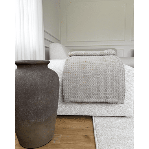 Colcha CHAGYL Algodão 220 x 240 cm Taupe