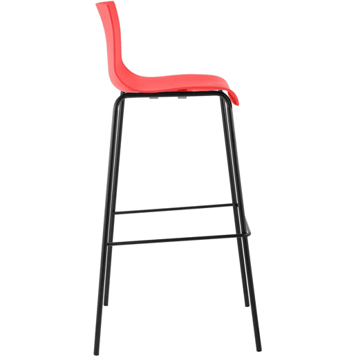 Pack de 2 Taburetes de Bar Hover de Plástico Rojo 48X43X100 cm Pack de 2 Taburetes de Bar Hover de Plástico Rojo 48X43X100 cm