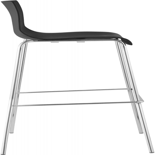 Pack de 2 Taburetes de Bar Hover de Plástico Negro 48X43X100 cm Pack de 2 Taburetes de Bar Hover de Plástico Negro 48X43X100 cm