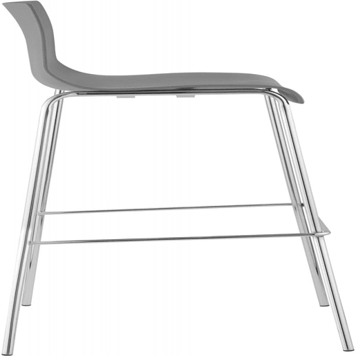 Pack de 2 Taburetes de Bar Hover de Plástico Gris 48X43X100 cm Pack de 2 Taburetes de Bar Hover de Plástico Gris 48X43X100 cm