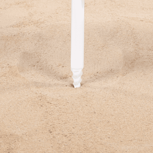 Aktive Guarda-sol de praia anti-vento 8 varetas 210 cm riscas azuis com mesa