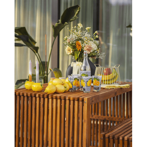 Mesa de refeição de jardim BELLANO 70 cm 120 cm Madeira de acácia Castanho