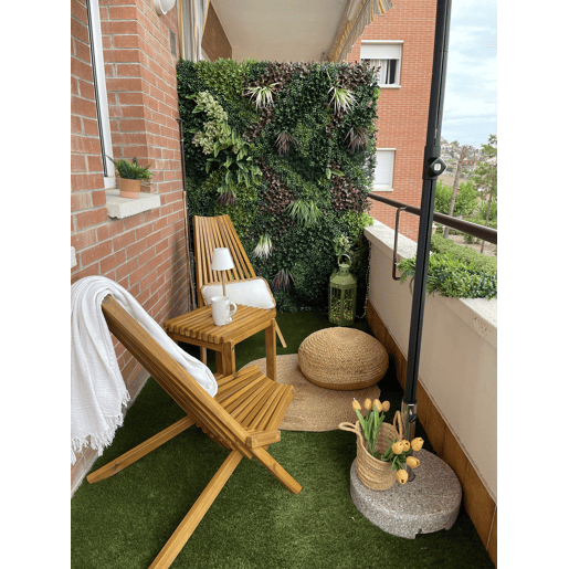 Conjunto de 2 cadeiras de jardim BELLANO Madeira de acácia Castanho