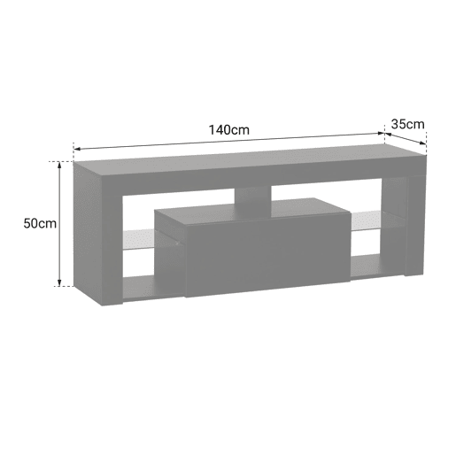 Mueble TV DARYL negro Mueble TV DARYL negro