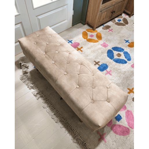 Banco ROSEVILLE Veludo Creme
