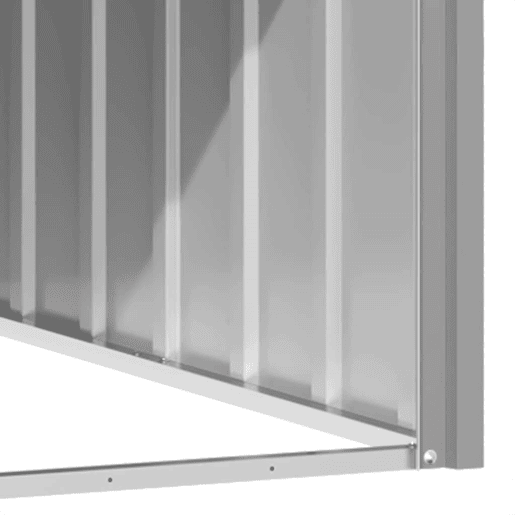 vidaXL Casota para cães 116,5x103x81,5 cm aço galvanizado cinzento