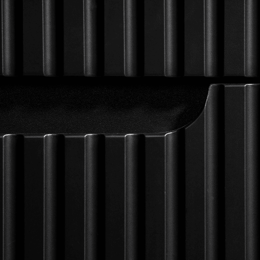 Conjunto móvel lavatório duplo 140cm 5 portas e coluna Riva Preto e Madeira
